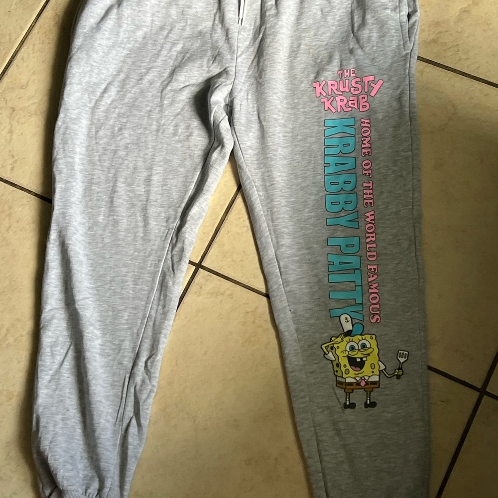 SpongeBob SquarePants Gray Sweatpants
